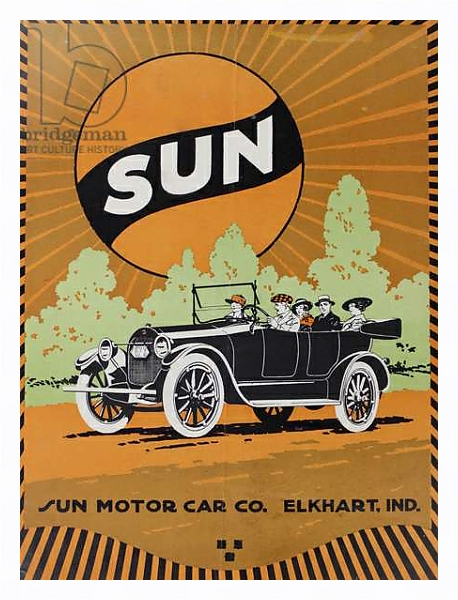 Постер Sun Magazine, 1916 с типом исполнения На холсте в раме в багетной раме 221-03