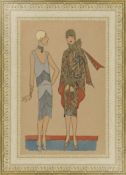 Постер SIRÈNES с типом исполнения Акварель в раме в багетной раме 484.M48.725