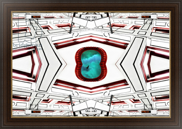 Постер Ceiling portal sky bird, 2014 с типом исполнения На холсте в раме в багетной раме 1.023.151