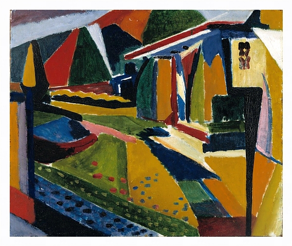 Постер Abstract Landscape с типом исполнения На холсте в раме в багетной раме 221-03