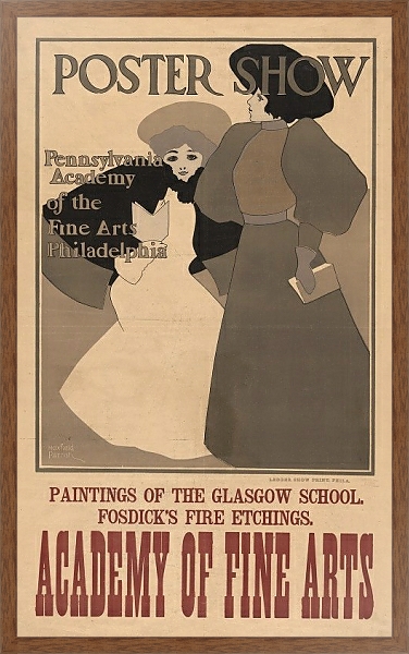 Постер Poster show, Pennsylvania Academy of the Fine Arts, Philadelphia с типом исполнения На холсте в раме в багетной раме 1727.4310