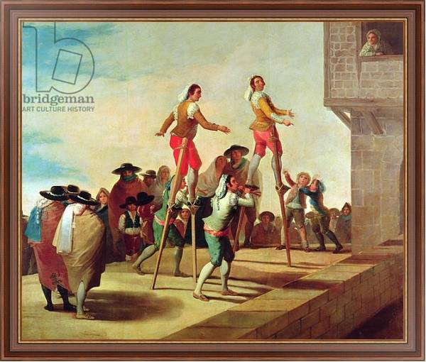 Постер The Stilts, c.1791-92 с типом исполнения На холсте в раме в багетной раме 35-M719P-83
