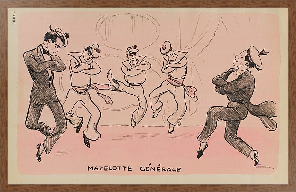 Постер Matelotte générale с типом исполнения На холсте в раме в багетной раме 1727.4310