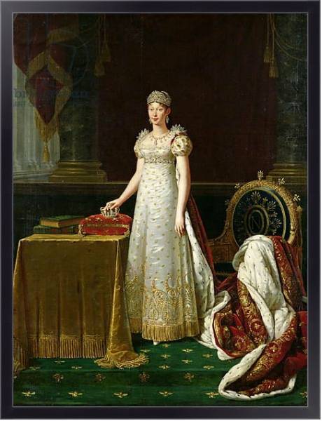 Постер Marie-Louise of Habsbourg Lorraine, 1814 с типом исполнения На холсте в раме в багетной раме 221-01