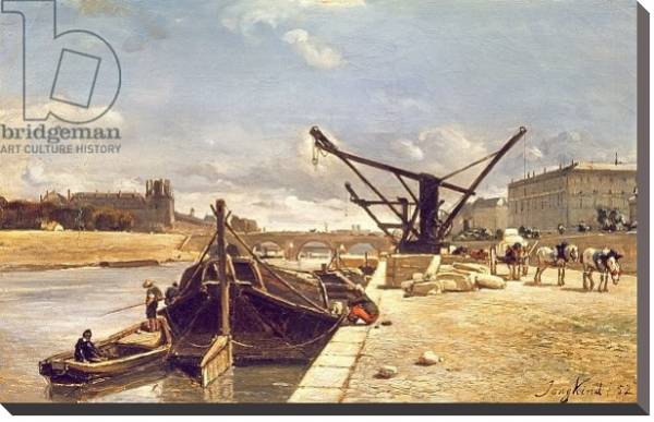Постер View of the Pont Royal, Paris с типом исполнения На холсте без рамы