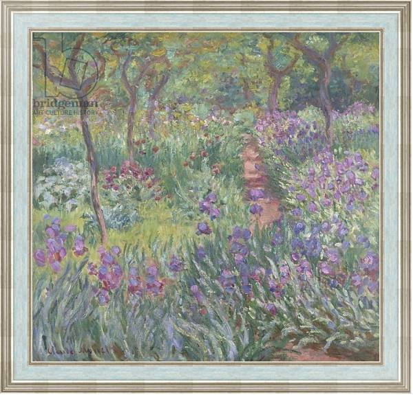 Постер The Artist’s Garden in Giverny, 1900 с типом исполнения На холсте в раме в багетной раме NA053.0.114