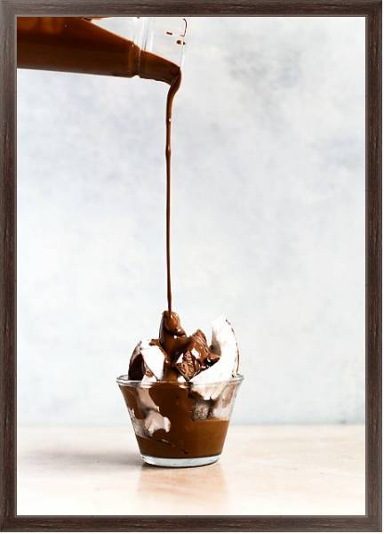 Постер Кокос с шоколадом с типом исполнения На холсте в раме в багетной раме 221-02
