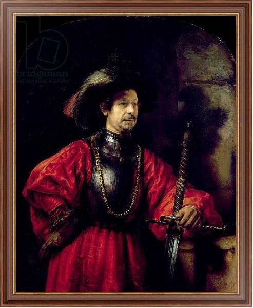 Постер Portrait of a man in military costume, 1650 с типом исполнения На холсте в раме в багетной раме 35-M719P-83