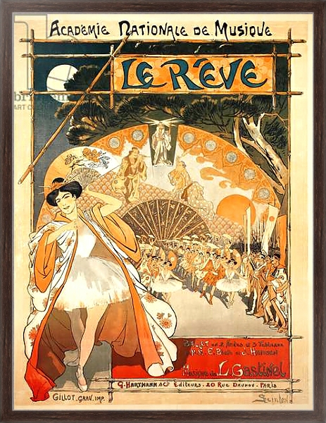 Постер The Dream, 1891 с типом исполнения На холсте в раме в багетной раме 221-02