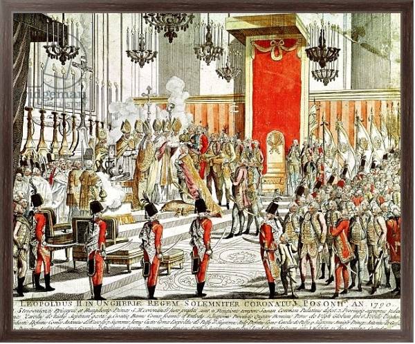 Постер The Coronation of Leopold II at Bratislava in 1790 с типом исполнения На холсте в раме в багетной раме 221-02