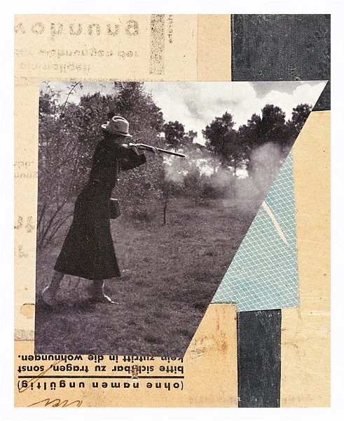 Постер Mit Jägerin, Merzzeichnung с типом исполнения На холсте в раме в багетной раме 221-03
