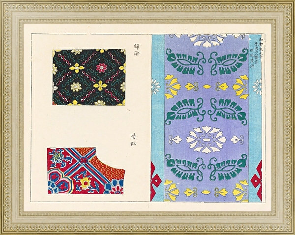 Постер Kyūko zufu, Pl.04 с типом исполнения Акварель в раме в багетной раме 484.M48.725