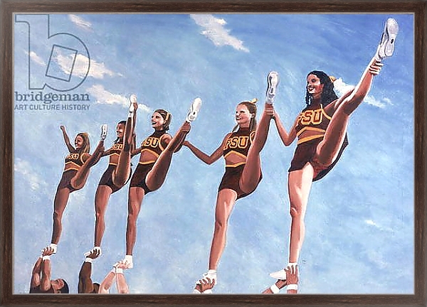 Постер Florida State Cheerleaders, 2002 с типом исполнения На холсте в раме в багетной раме 221-02