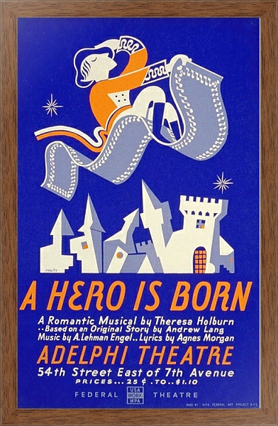 Постер A hero is born с типом исполнения На холсте в раме в багетной раме 1727.4310