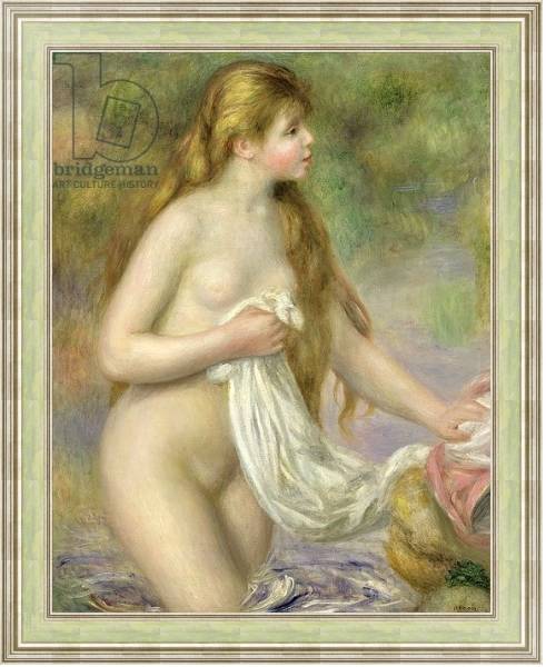 Постер Bather with long hair, c.1895 с типом исполнения На холсте в раме в багетной раме NA053.0.113