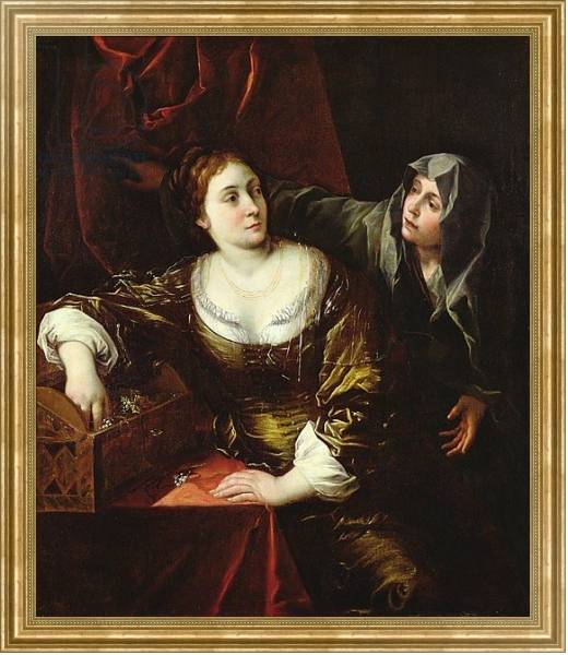 Постер Martha and Mary or, Woman with her Maid с типом исполнения На холсте в раме в багетной раме NA033.1.051