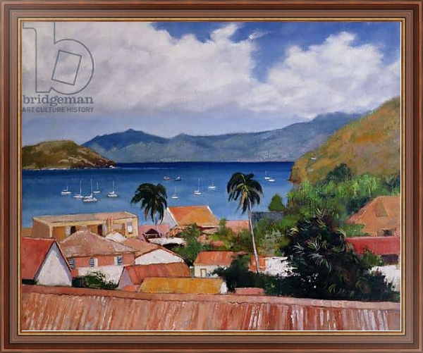 Постер Les Saintes, Guadeloupe с типом исполнения На холсте в раме в багетной раме 35-M719P-83