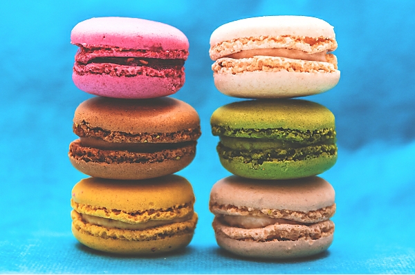 Постер Разноцветное печенье макарон с типом исполнения На холсте без рамы