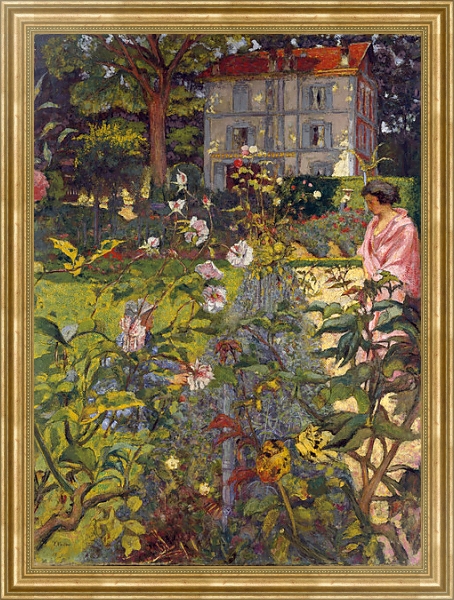 Постер Garden at Vaucresson, 1920 с типом исполнения На холсте в раме в багетной раме NA033.1.051