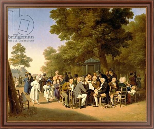 Постер Politicians in the Tuileries Gardens, 1832 с типом исполнения На холсте в раме в багетной раме 35-M719P-83