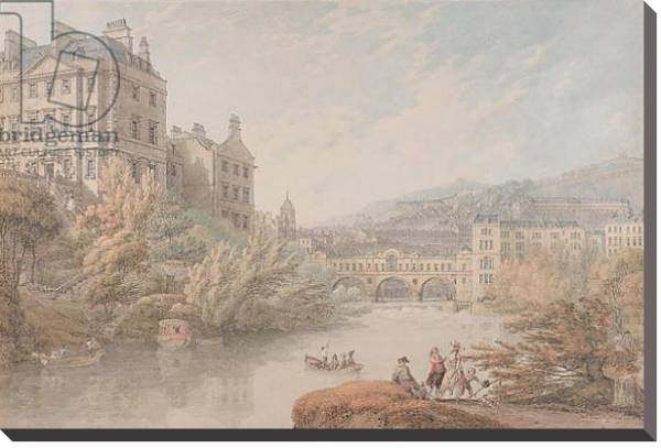 Постер View of Bath from Spring Gardens с типом исполнения На холсте без рамы