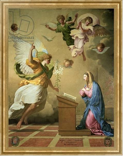 Постер The Annunciation, before 1652 с типом исполнения На холсте в раме в багетной раме NA033.1.051