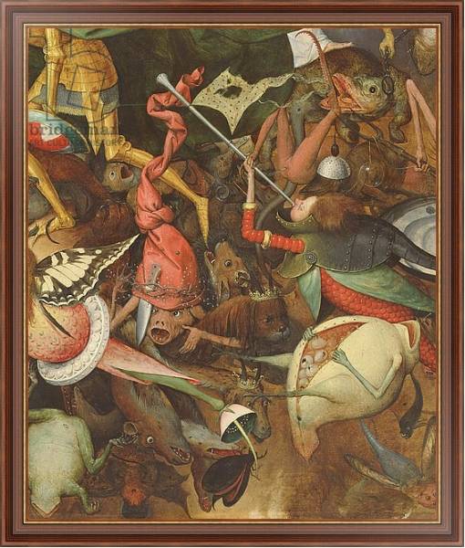 Постер The Fall of the Rebel Angels, 1562 5 с типом исполнения На холсте в раме в багетной раме 35-M719P-83