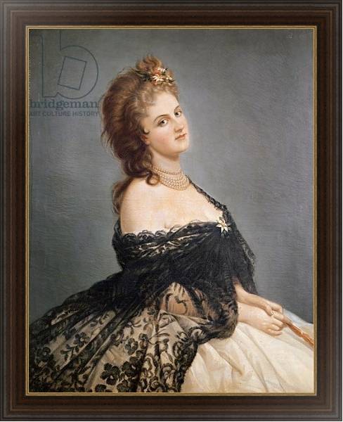 Постер Portrait of Virginia Oldoini Countess of Castiglione с типом исполнения На холсте в раме в багетной раме 1.023.151