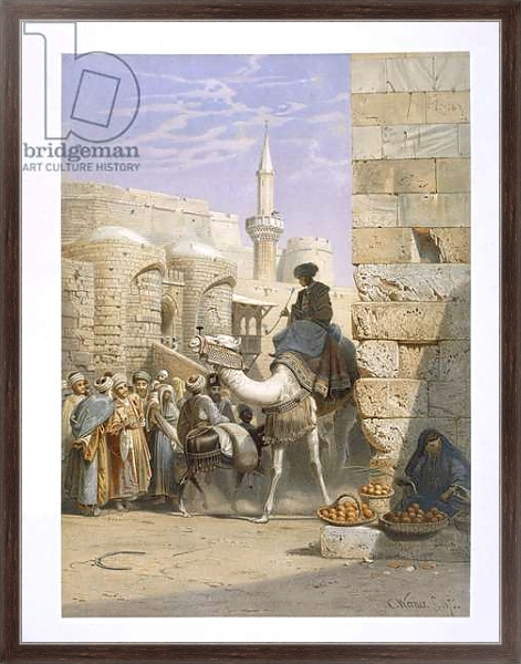 Постер Strassenlebon in Kairo с типом исполнения На холсте в раме в багетной раме 221-02