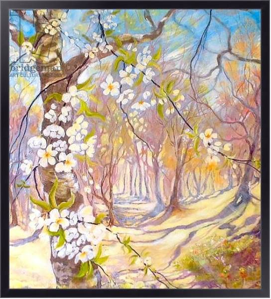 Постер big blossoms in the spring с типом исполнения На холсте в раме в багетной раме 221-01