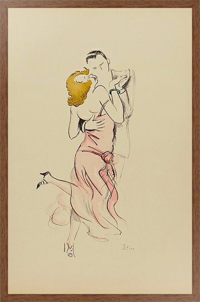 Постер couple dansant с типом исполнения На холсте в раме в багетной раме 1727.4310