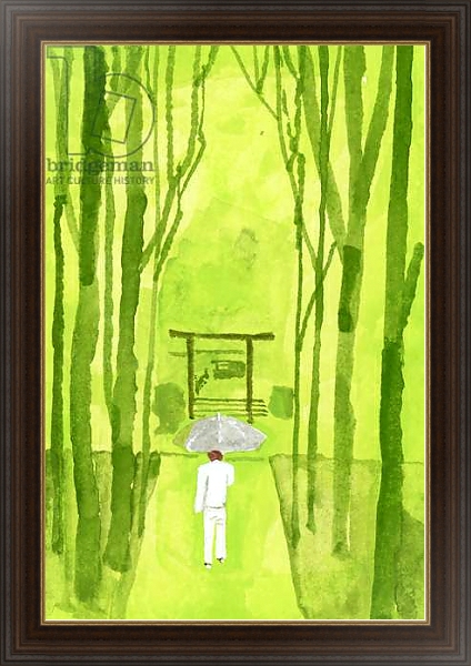 Постер ise shrine; Torii is the entrance to the shrine;2016 с типом исполнения На холсте в раме в багетной раме 1.023.151
