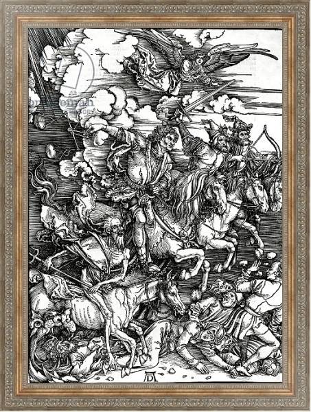 Постер The Four Horsemen of the Apocalypse, 1498 с типом исполнения На холсте в раме в багетной раме 484.M48.310
