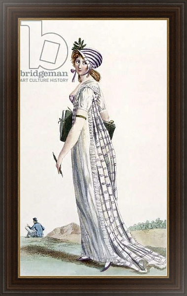 Постер Ladies Walking Dress, illustration from 'Journal des Dames et des Modes', 1800 с типом исполнения На холсте в раме в багетной раме 1.023.151