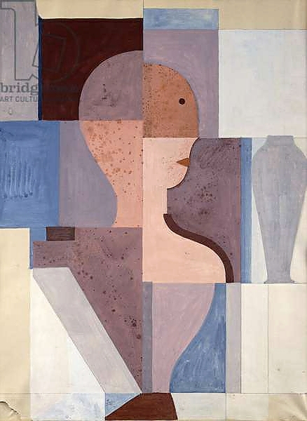Постер Split Half Figure to the Right, 1923 с типом исполнения На холсте без рамы