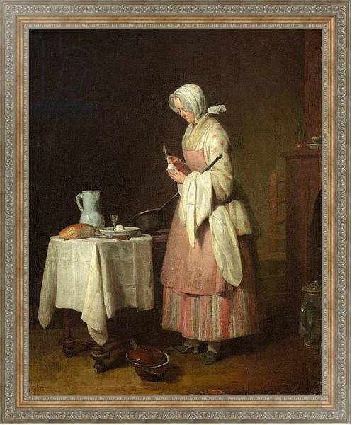 Постер The Attentive Nurse, 1747 с типом исполнения На холсте в раме в багетной раме 484.M48.310
