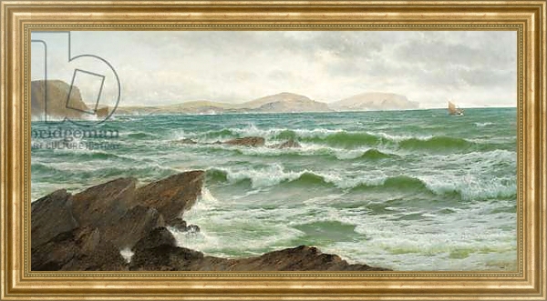 Постер Where Land Meets Sea, 1885 с типом исполнения На холсте в раме в багетной раме NA033.1.051