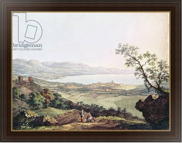 Постер View of Geneva from Saconex in Savoy с типом исполнения На холсте в раме в багетной раме 1.023.151