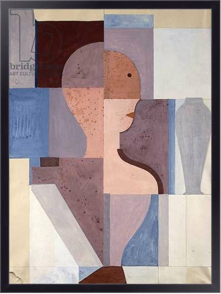 Постер Split Half Figure to the Right, 1923 с типом исполнения На холсте в раме в багетной раме 221-01