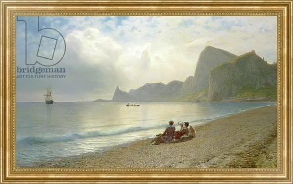 Постер On the Beach, 1884 с типом исполнения На холсте в раме в багетной раме NA033.1.051