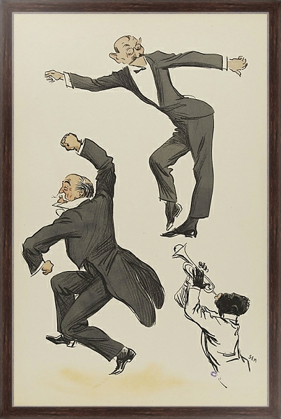 Постер Vieil-Castel et Barry Wall dansent с типом исполнения На холсте в раме в багетной раме 221-02