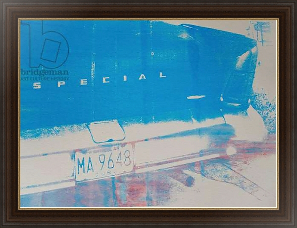 Постер Blue car с типом исполнения На холсте в раме в багетной раме 1.023.151