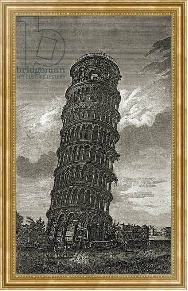 Постер The Leaning Tower of Pisa с типом исполнения На холсте в раме в багетной раме NA033.1.051