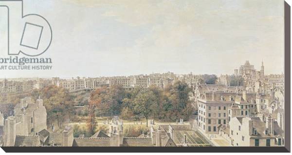 Постер View of Paris from the Belvedere of M. Fornelle, rue des Boulangers, 1787 с типом исполнения На холсте без рамы
