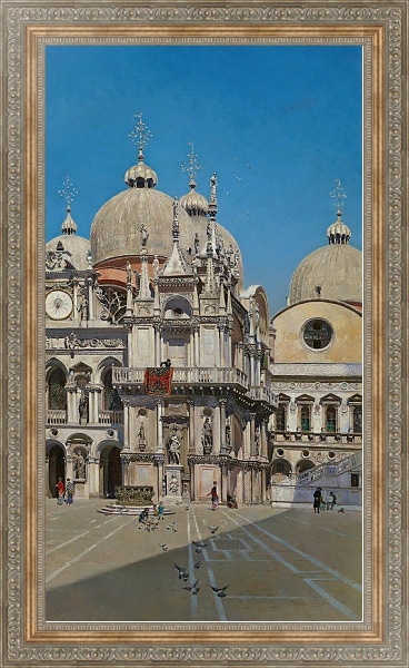 Постер Courtyard of the Palace of the Dux of Venice с типом исполнения На холсте в раме в багетной раме 484.M48.310