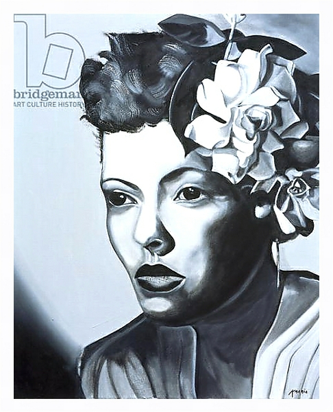 Постер Billie Holiday с типом исполнения На холсте в раме в багетной раме 221-03