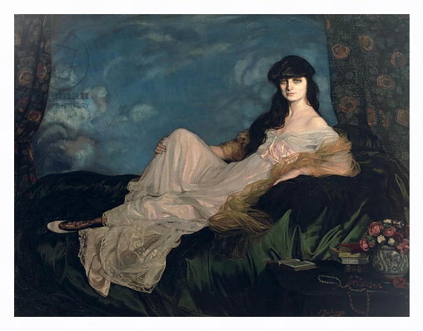 Постер Portrait of the Comtesse de Noailles 1913 с типом исполнения На холсте в раме в багетной раме 221-03