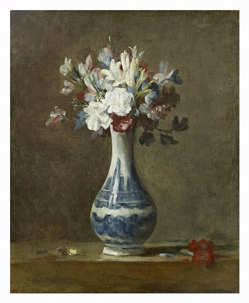 Постер A Vase of Flowers с типом исполнения На холсте в раме в багетной раме 221-03