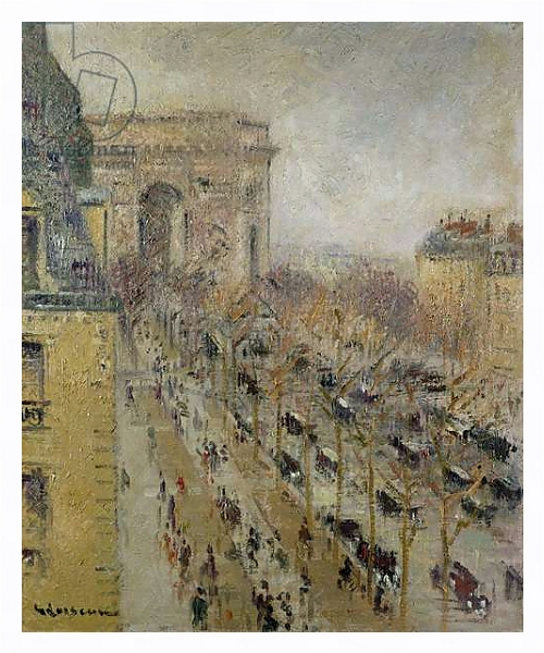 Постер The Arc de Triomphe, 1930 с типом исполнения На холсте в раме в багетной раме 221-03