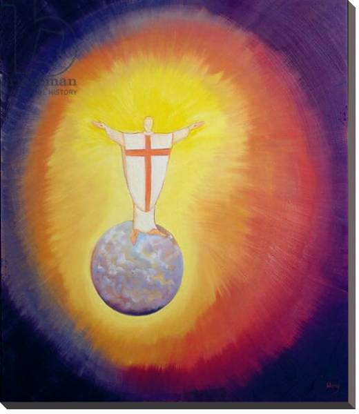 Постер Jesus Christ is our High Priest who unites earth with Heaven, 1993 с типом исполнения На холсте без рамы